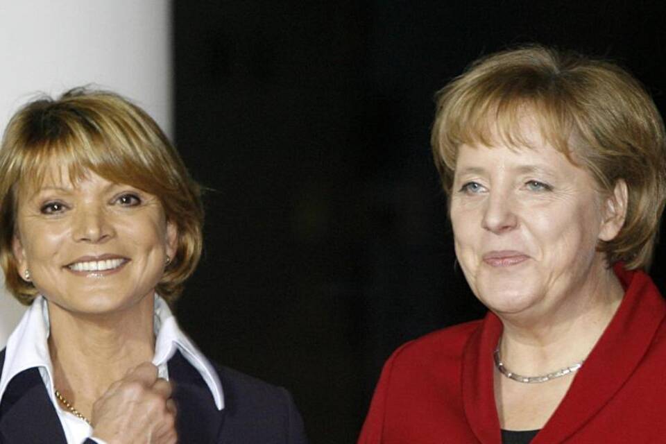 Angela Merkel und Uschi Glas Angela Merkel und Uschi Glas