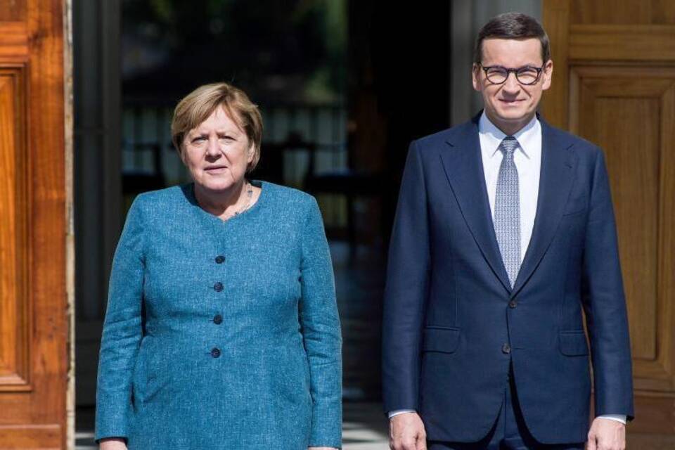 Angela Merkel trifft Mateusz Morawiecki