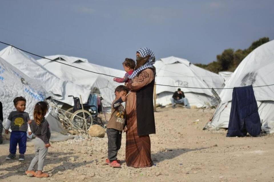 Asylsuchende auf Lesbos