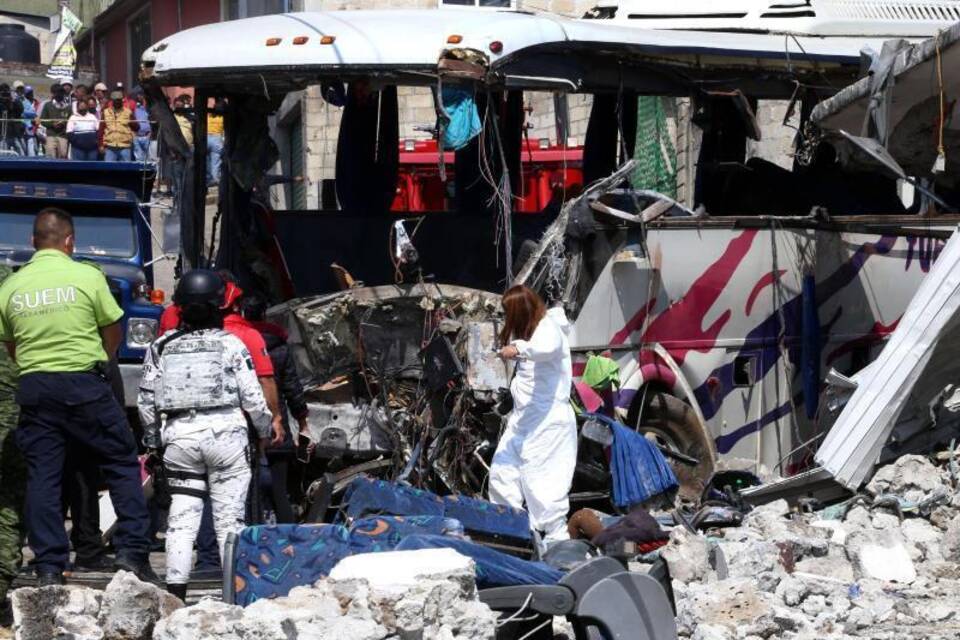 Busunfall in Mexiko