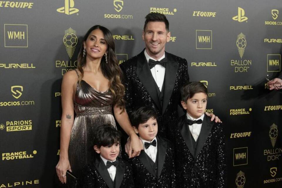 Lionel Messi mit Familie