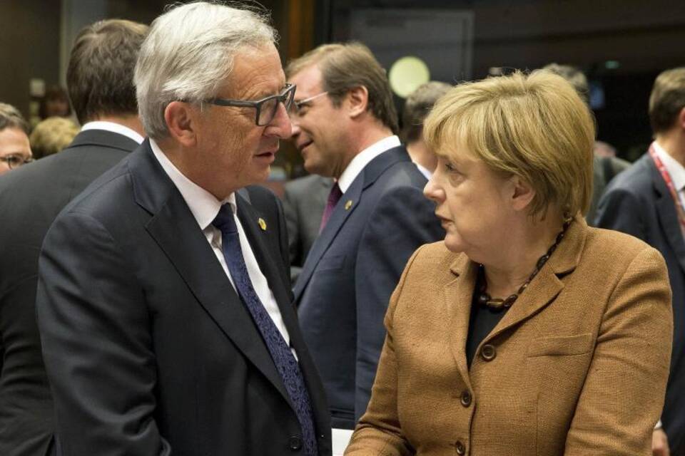 Jean-Claude Juncker und Angela Merkel Jean-Claude Juncker und Angela Merkel