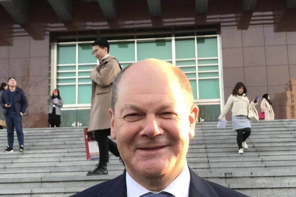 Olaf Scholz in China