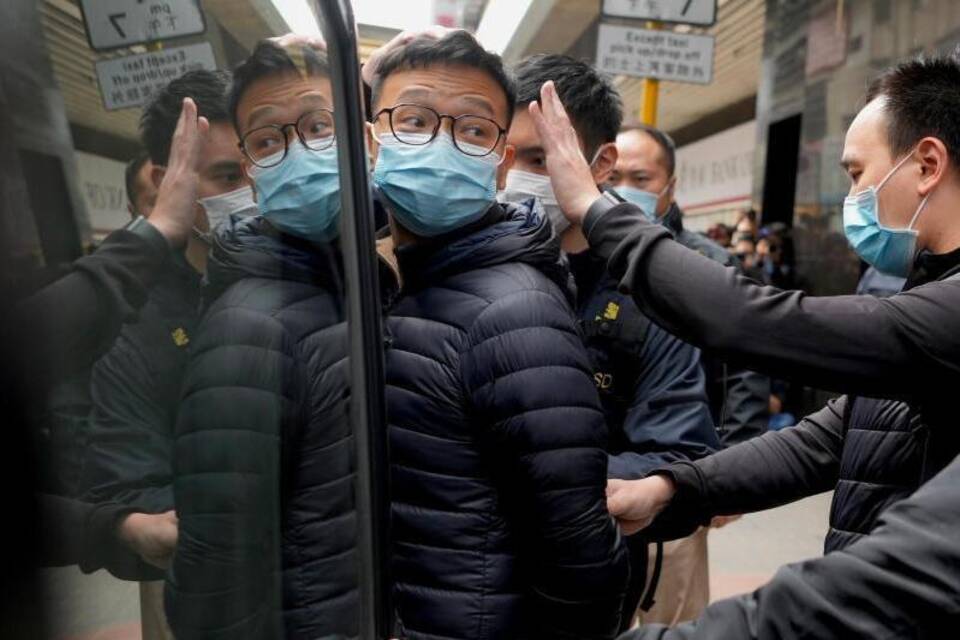 Journalisten in Hongkong