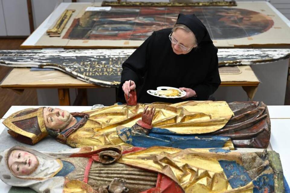 Restaurierung im Kloster Restaurierung im Kloster