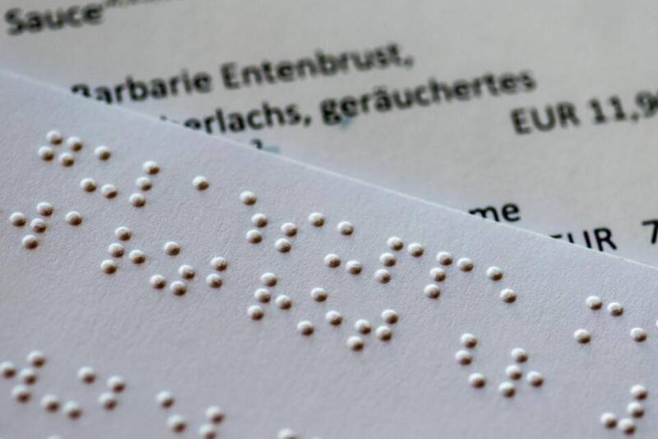 Braille-Schrift Braille-Schrift