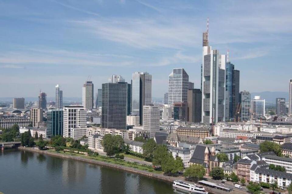 Bankenskyline von Frankfurt am Main