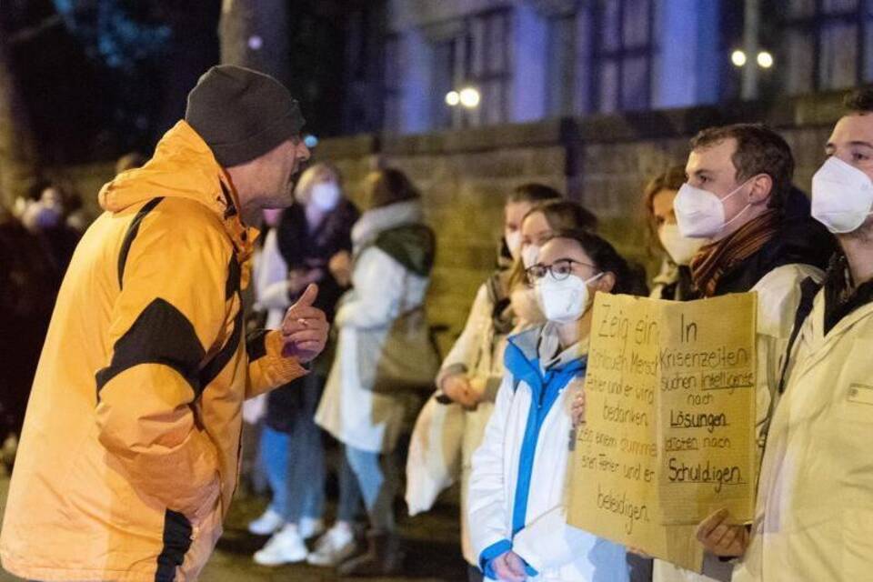 Corona-Protest in Dresden