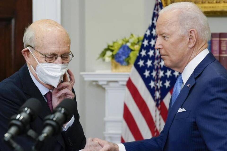 Stephen Breyer und Joe Biden