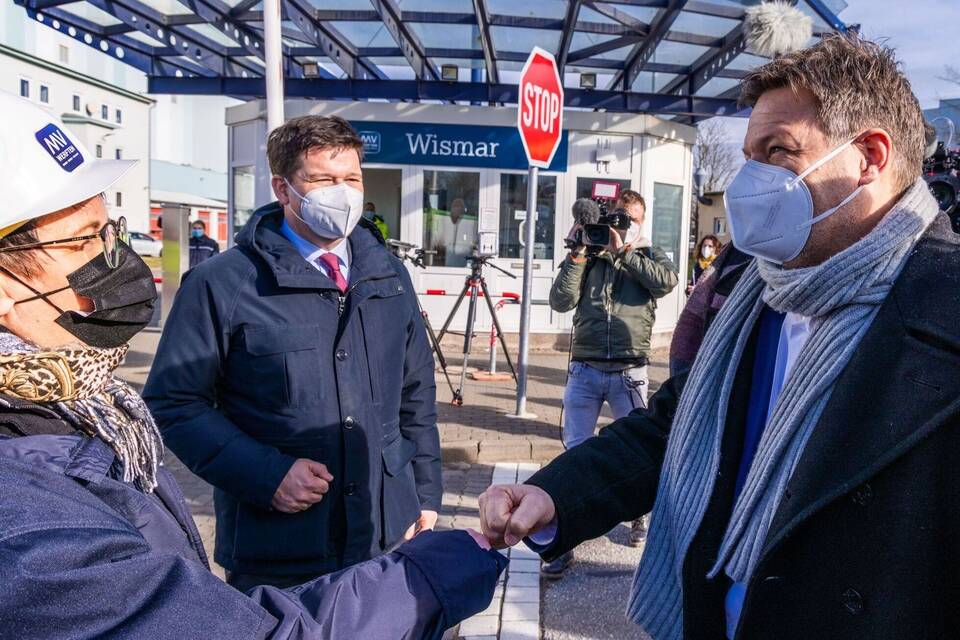 Habeck besucht MV-Werften Habeck besucht MV-Werften