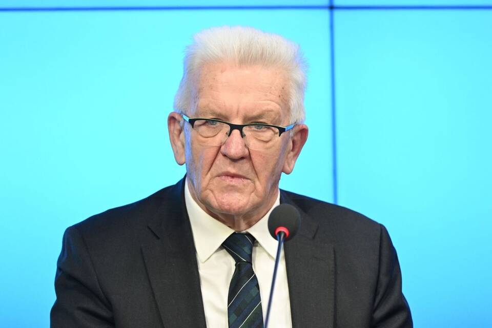 Regierungspressekonferenz in Stuttgart