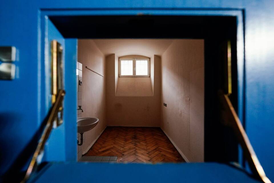 Der Raum einer Gefängniszelle