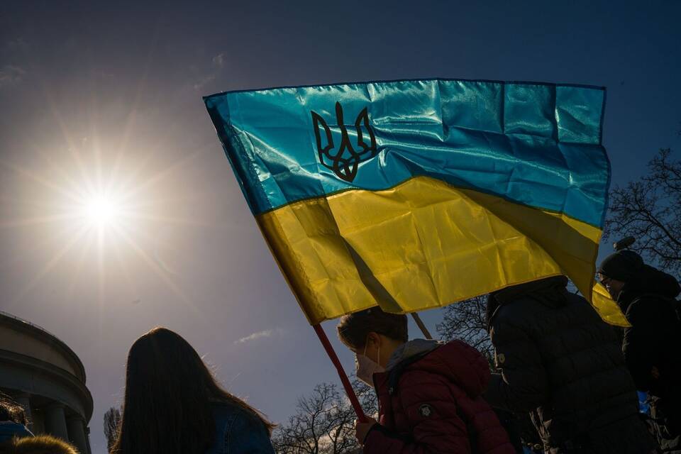 Ukraine-Konflikt – Kundgebung in Saarbrücken Ukraine-Konflikt – Kundgebung in Saarbrücken