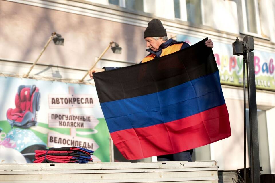 Flagge in Donezk Flagge in Donezk
