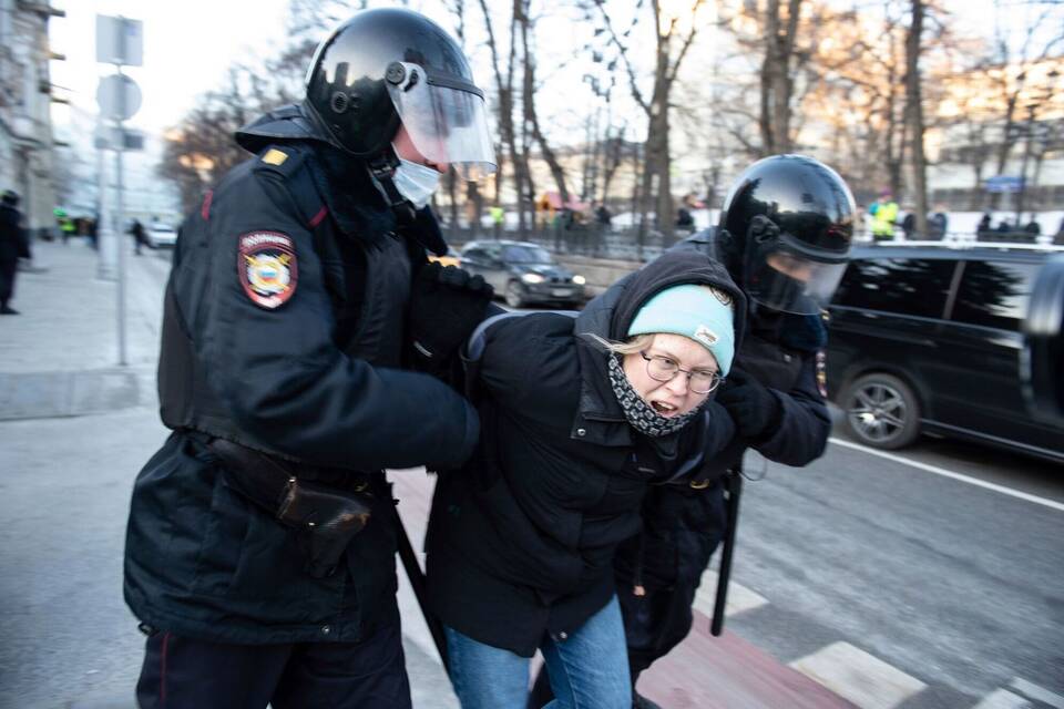 Demonstrantin