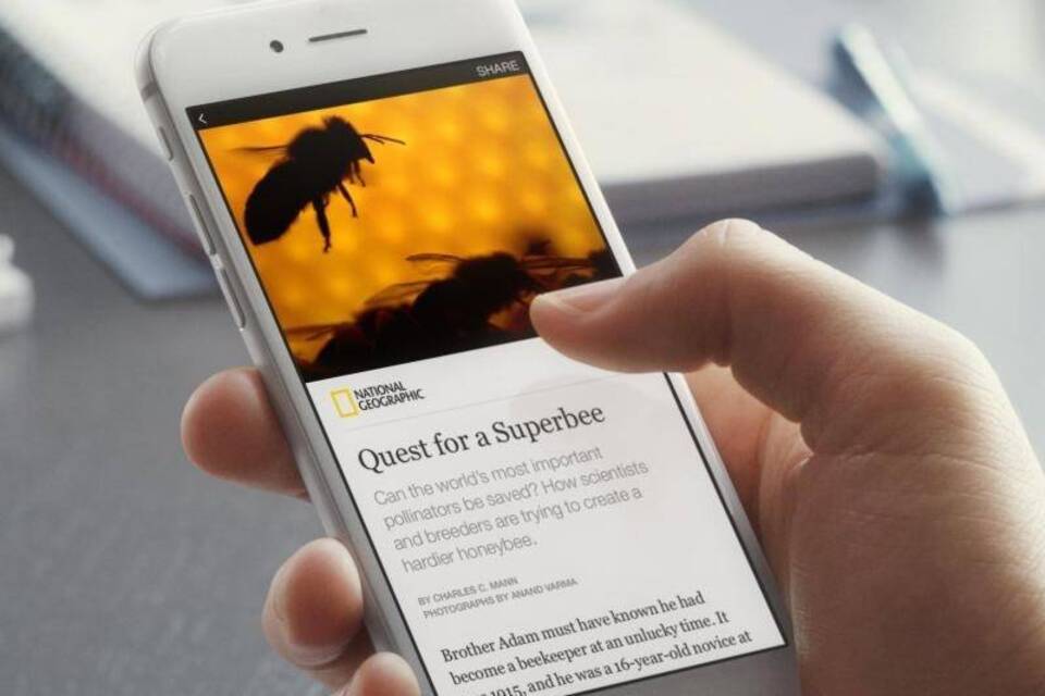 Facebook-App "Instant Articles" Facebook-App "Instant Articles"