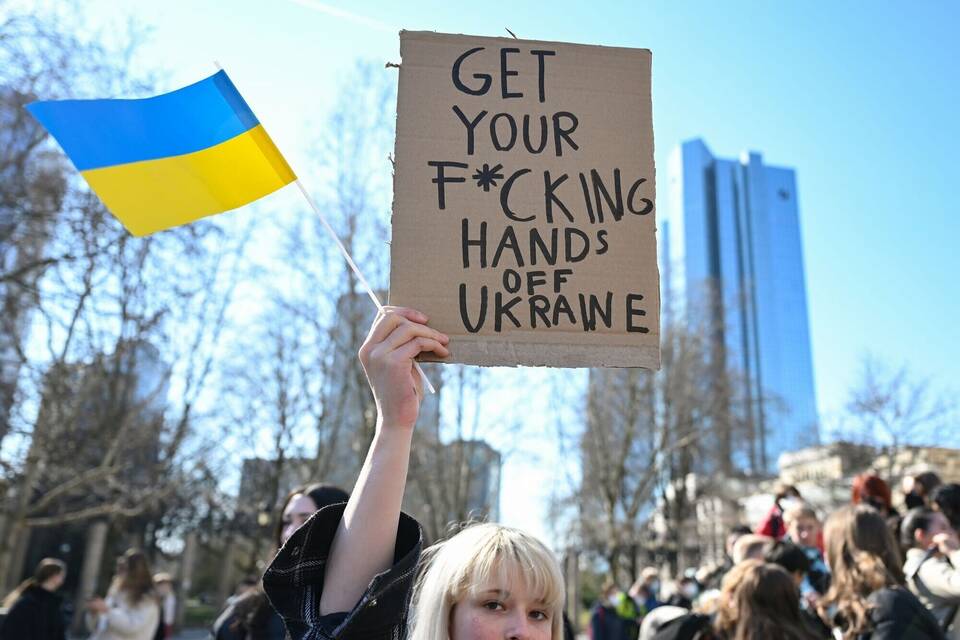 Ukraine-Konflikt - Schülerdemonstration Ukraine-Konflikt - Schülerdemonstration