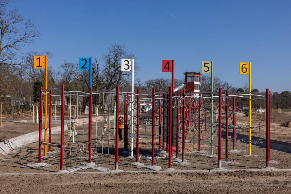 Besichtigung der Baustelle "Rennbahnpark"