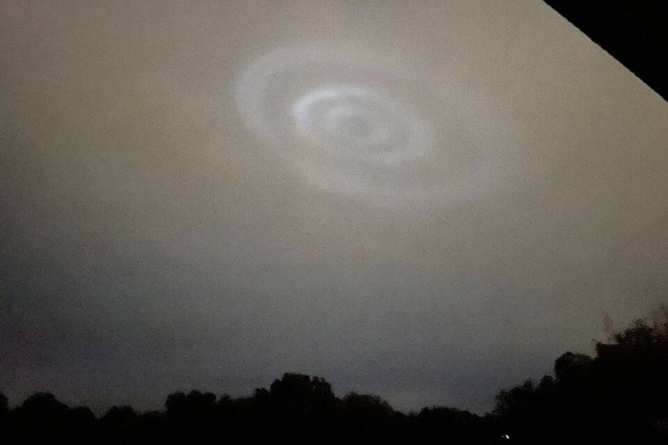 Lichtkreise am Himmel