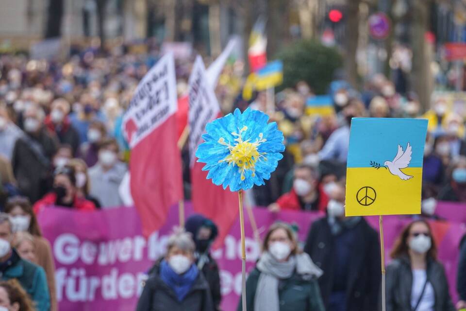 Ukraine-Konflikt - Protest in Frankfurt/Main