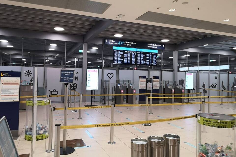 Warnstreik am Flughafen Köln-Bonn