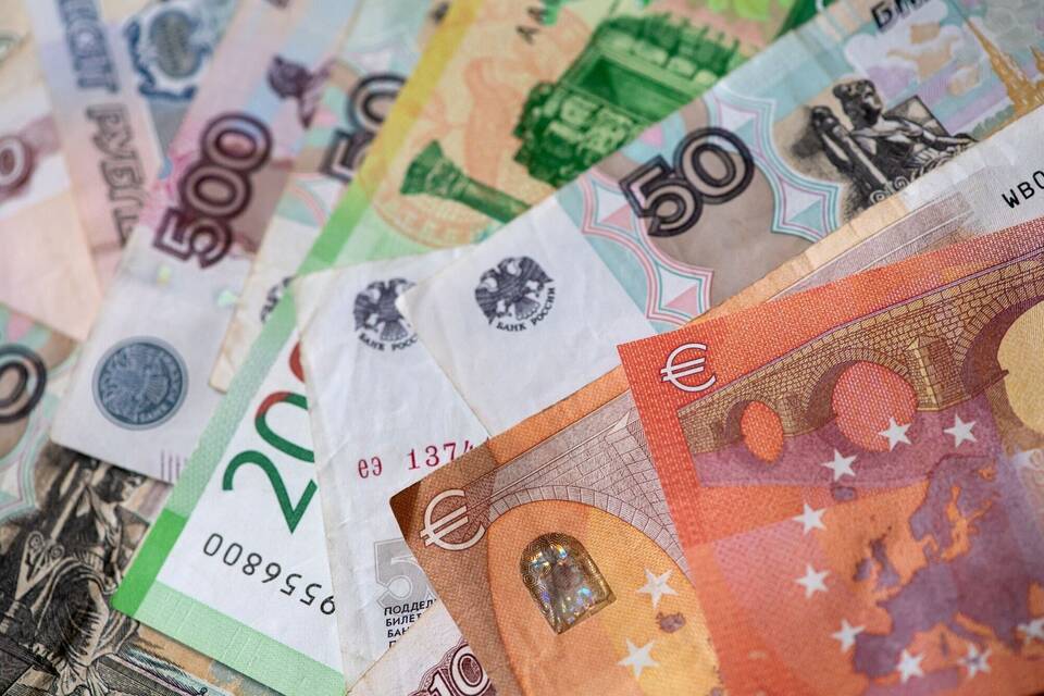 Rubel und Euro Rubel und Euro