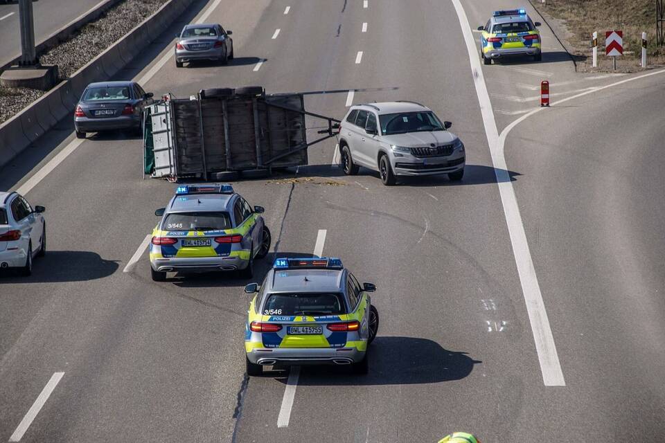 Bulle befreit sich aus Anhänger und bringt A81 zum Erliegen Bulle befreit sich aus Anhänger und bringt A81 zum Erliegen