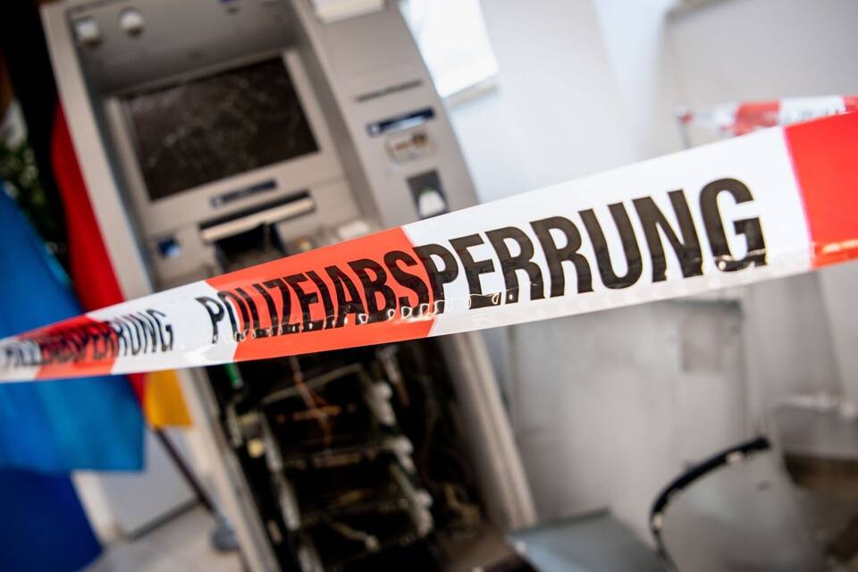 Gesprengter Geldautomat Gesprengter Geldautomat