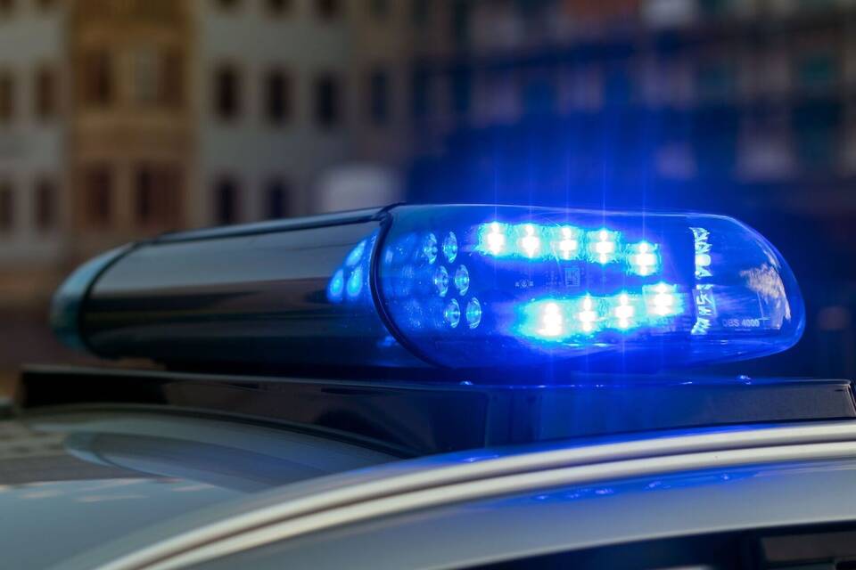 Polizeifahrzeug - Blaulicht Polizeifahrzeug - Blaulicht