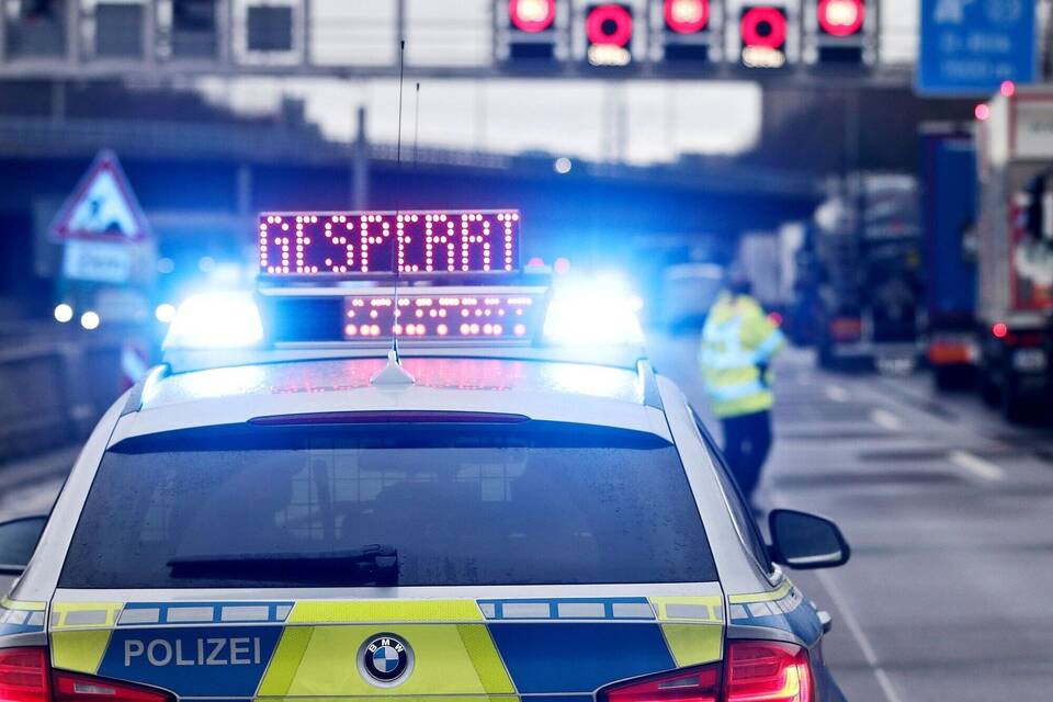 Gesperrte Straße Gesperrte Straße