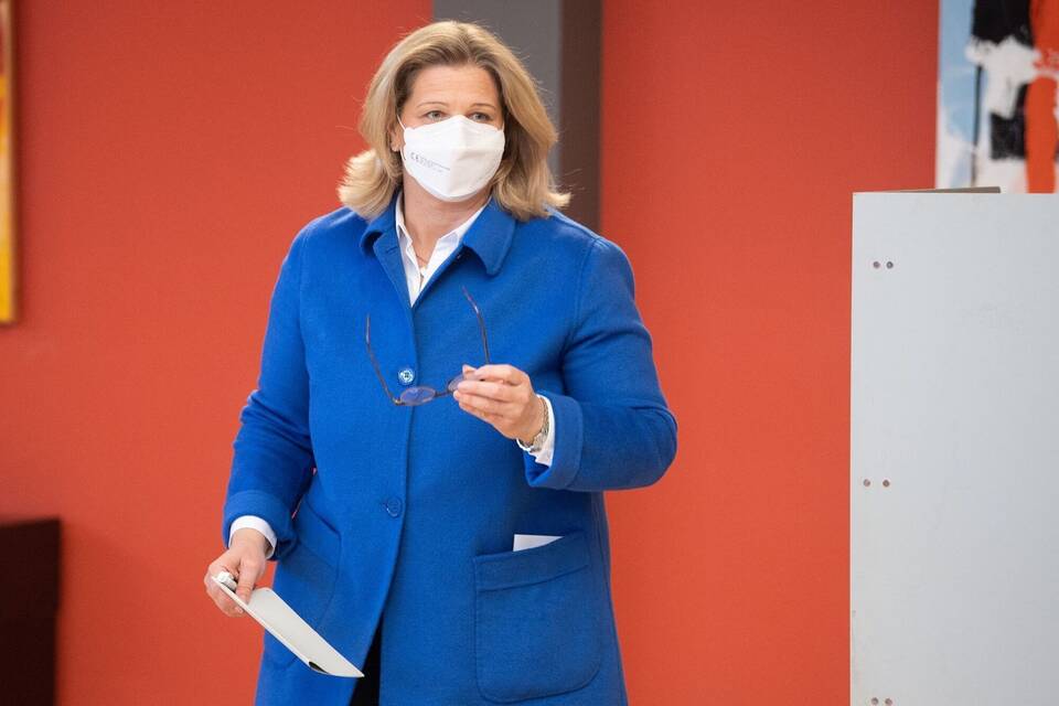 Landtagswahl Saarland - Stimmabgabe Rehlinger Landtagswahl Saarland - Stimmabgabe Rehlinger