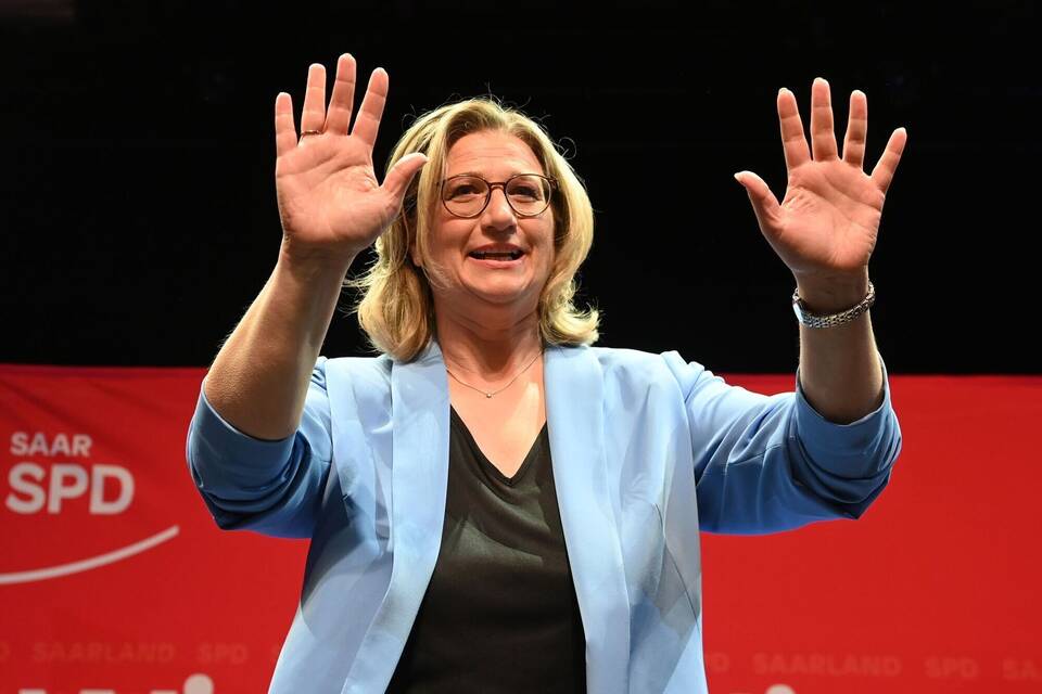 Landtagswahl im Saarland - SPD Wahlparty Landtagswahl im Saarland - SPD Wahlparty