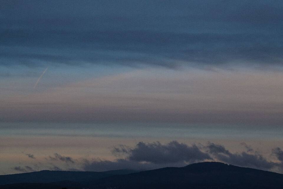 Wolken über dem Taunus