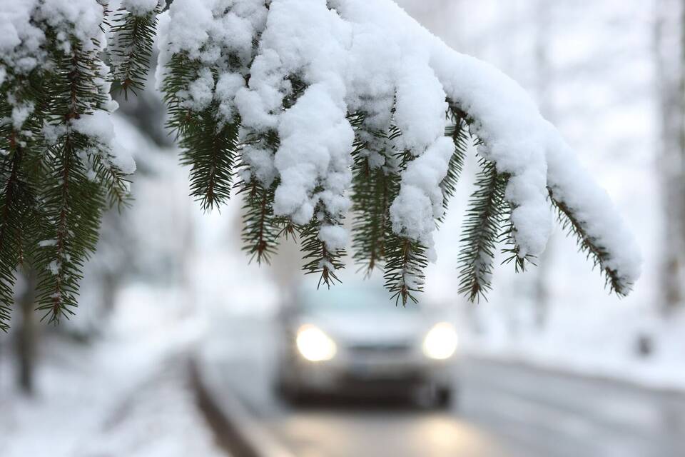 Autofahrt im Winter Autofahrt im Winter