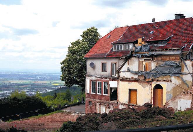 Umbau auf dem Heidelberger Königstuhl