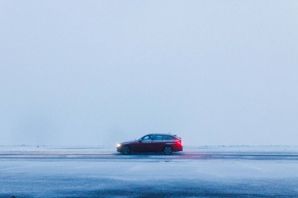Autofahrt im Winter Autofahrt im Winter