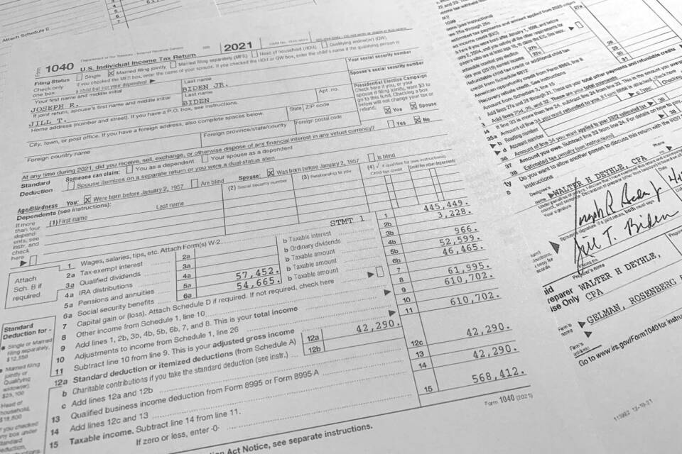 Bidens Steuererklärung Bidens Steuererklärung