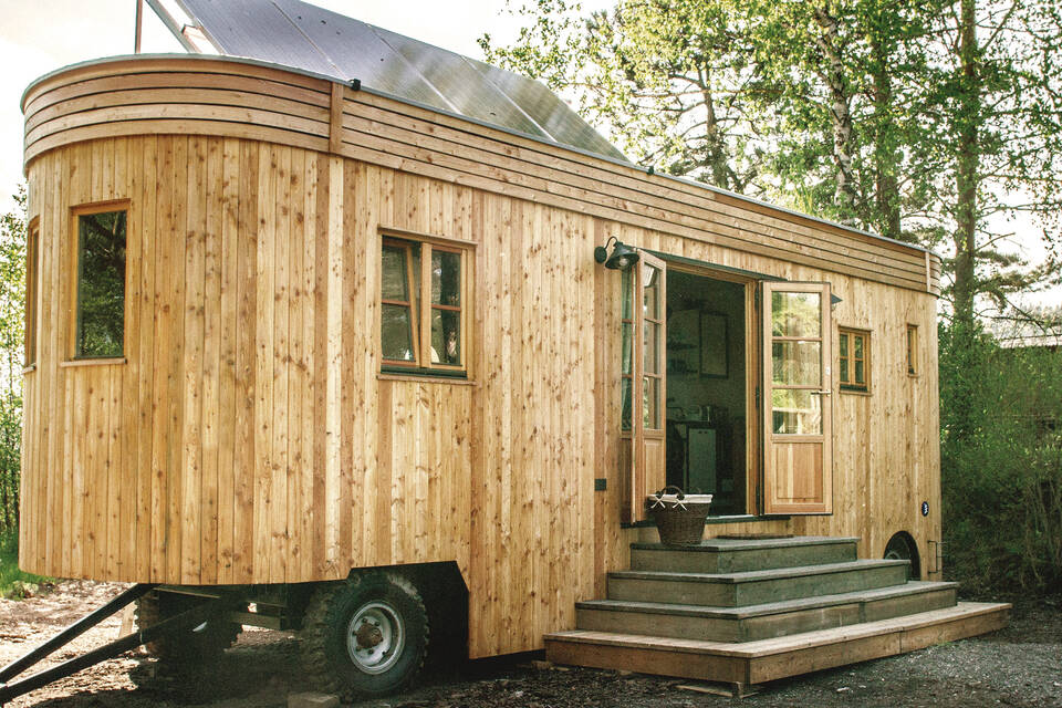 Tiny House in Eppelheim: Absage ans Wohnen auf 33 Quadratmetern