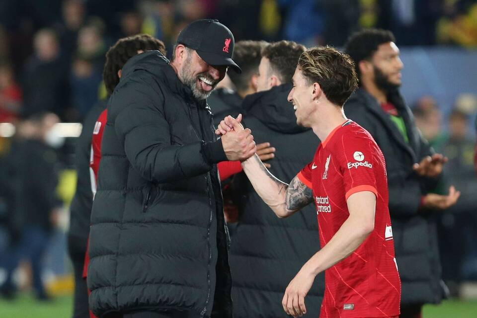 Klopp mit Tsimikas Klopp mit Tsimikas