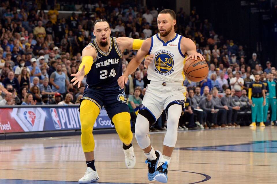 Dillon Brooks und Stephen Curry