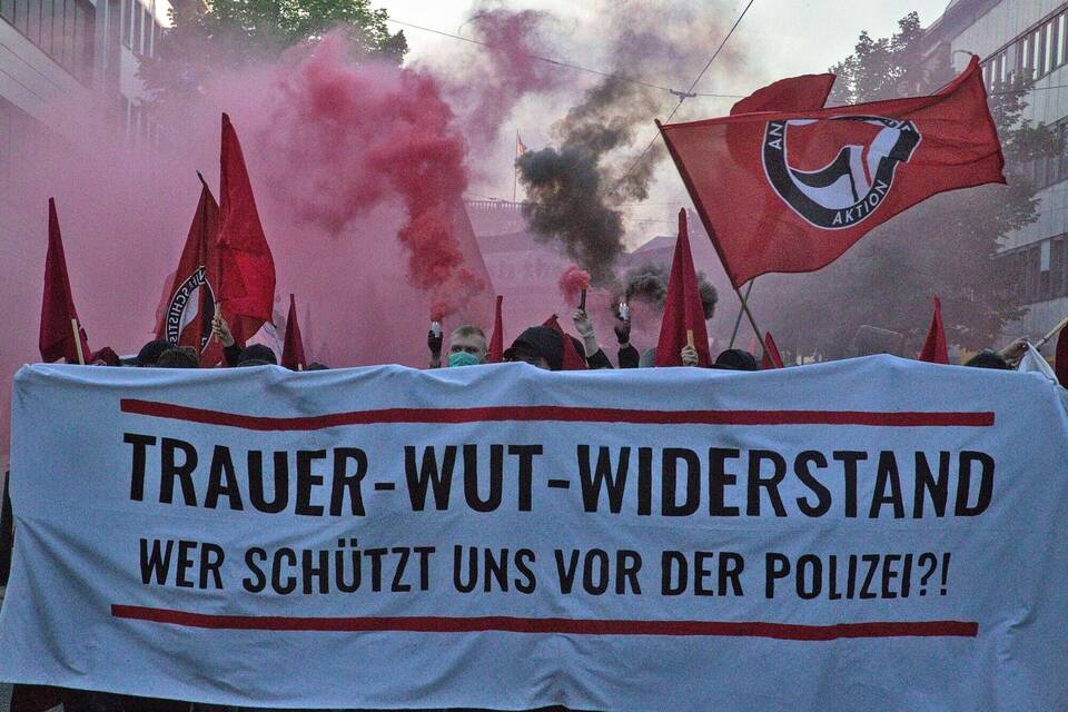 Demonstration in Mannheim
