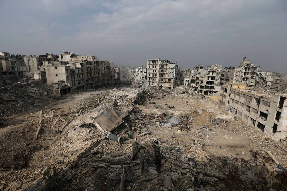 Kriegsspuren in Aleppo