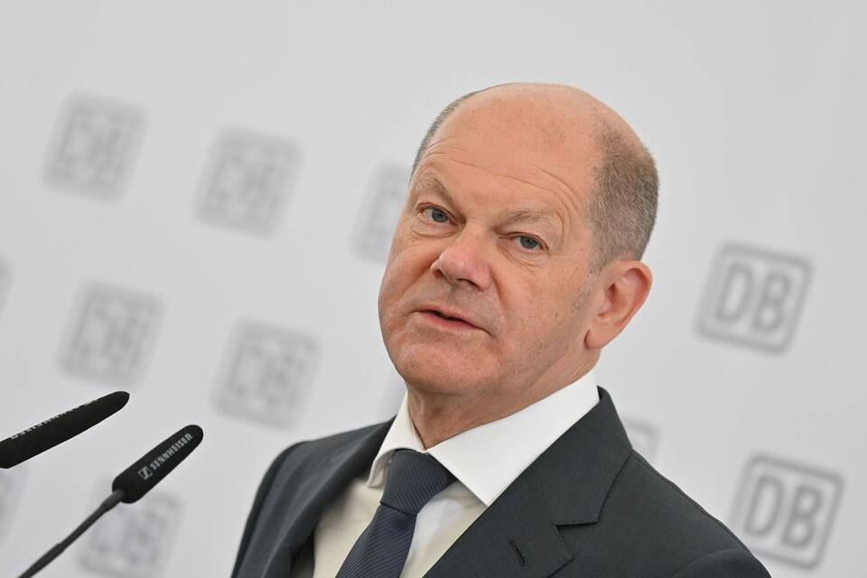 Olaf Scholz - Bahnwerk Cottbus