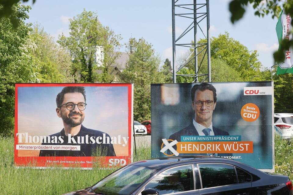 Wahlplakate in NRW