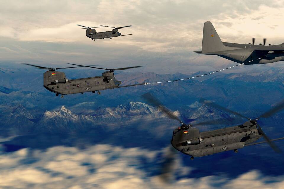 Transporthubschrauber Chinook CH-47F