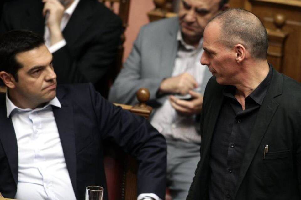 Alexis Tsipras und Gianis Varoufakis Alexis Tsipras und Gianis Varoufakis