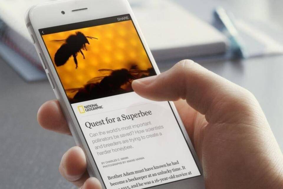Facebook-App "Instant Articles"