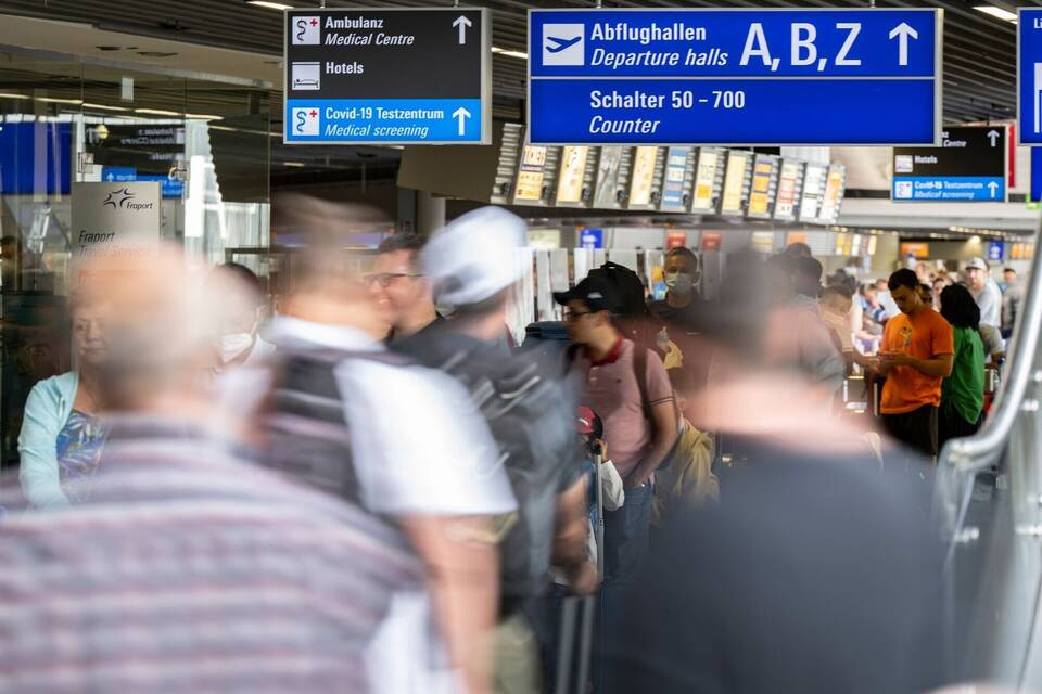 Andrang am Flughafen