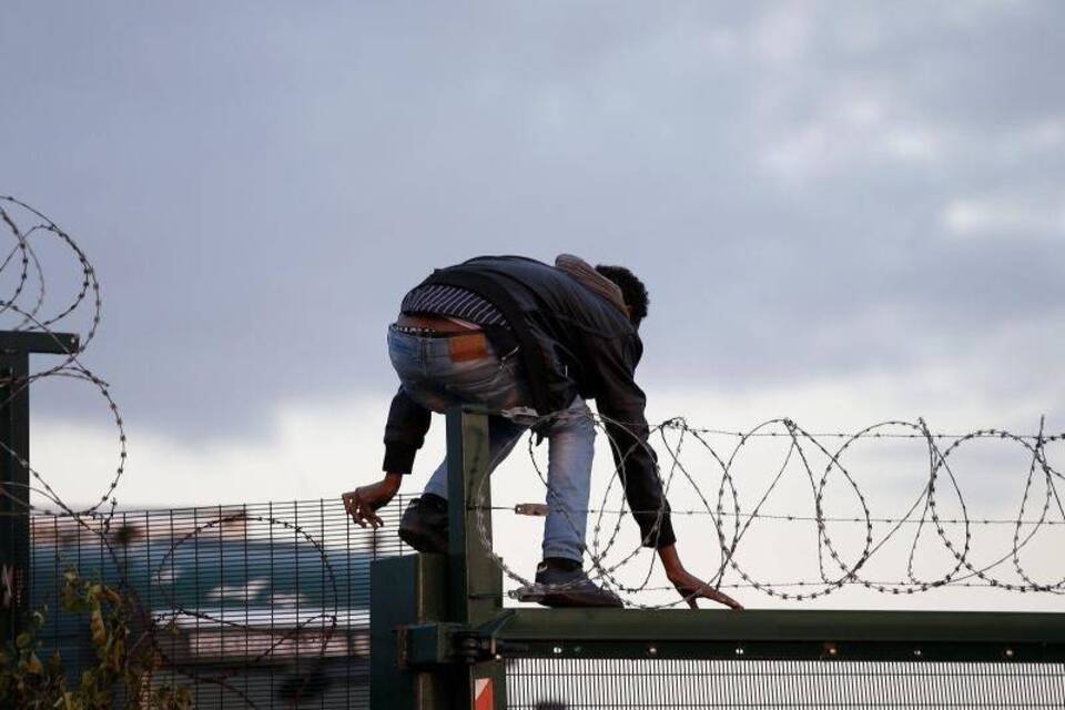 Flüchtling in Calais