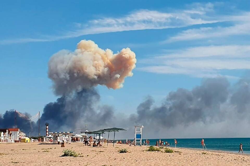 Ukraine-Krieg: Explosionen auf der Krim Ukraine-Krieg: Explosionen auf der Krim